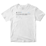 Chrissy Teigen tagged everyone but me an honor Mr. President tweet on white t-shirt from Tee Tweets