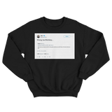 Ice T tells fan he got the wrong Ice tweet on a black crewneck sweater from Tee Tweets