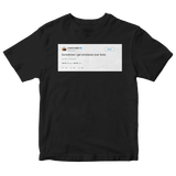 Kanye West sometimes get emotional over fonts tweet on a black t-shirt from Tee Tweets