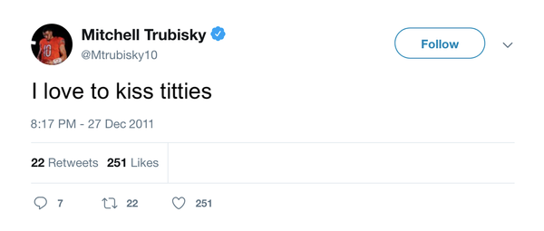 Mitch Trubisky - Titties – Tee Tweets